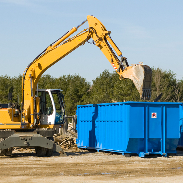 what size residential dumpster rentals are available in Walker County Alabama